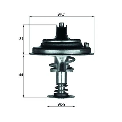 Afbeelding van Mahle Original Thermostaat TX 26 80D