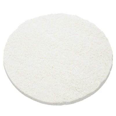 Afbeelding van Rond hoogpolig vloerkleed Sade Creme Ø 120cm Adana Carpets