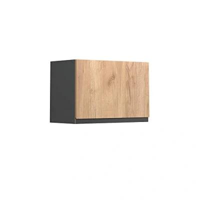 Afbeelding van Vicco Hangkast &quot;R Line&quot;, Krachtige eik goud/Antraciet, 60 cm J vorm, plat