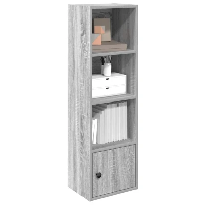 Afbeelding van vidaXL Boekenkast 31x24x102 cm bewerkt hout grijs sonoma eikenkleurig