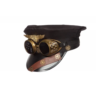 Afbeelding van Pet Steampunk zwart met bruine bril
