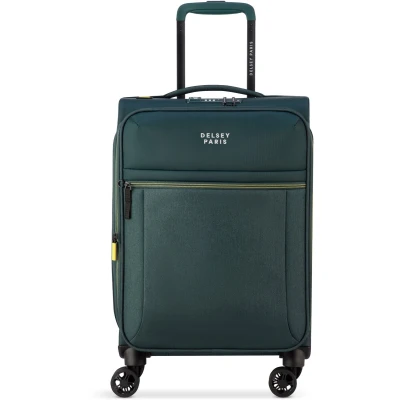 Afbeelding van Delsey Brochant 3 Cabin Trolley 55 Expandable pine green handbagage koffer