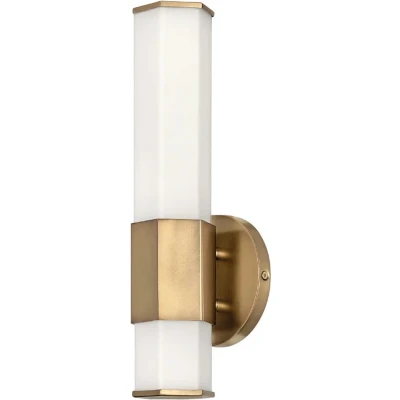 Afbeelding van Hinkley LED Badkamerarmatuur Facet 12W 3000K 1080Lm 830 IP44 Heritage Brass