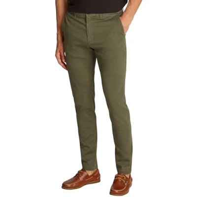 Afbeelding van Tommy Hilfiger Heren BLEECKER BEDRUKTE STRUCTUUR CHINO MW0MW37714 Chino, kaki, 30W/36L, Khaki (Legergroen), 30W / 36L