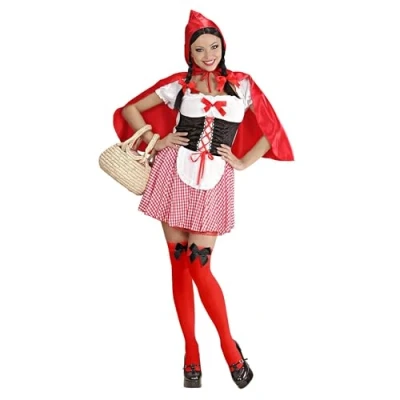 Afbeelding van Widmann Roodkapje Kostuum Evergreen Vrouw Rood Medium Carnavalskleding Verkleedkleding
