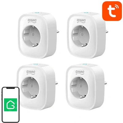 Afbeelding van Stopcontact Smart socket WiFi Gosund SP1 (4 pack) Tuya Slimme stekkerdoos