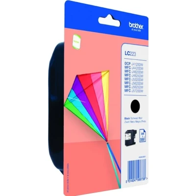 Afbeelding van Brother Inktcartridge, 600 Pagina&#039;s, Oem Lc 223bk, Zwart Inktcartridge