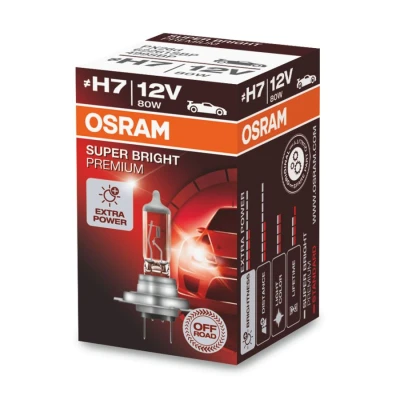 Afbeelding van Osram H7 Halogeenlamp 12V 80W Super Bright Premium PX26d