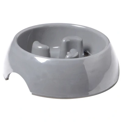 Afbeelding van Adori Anti Schrok Voerbak S 200ml Hondenvoerbak 14 cm Grijs Small
