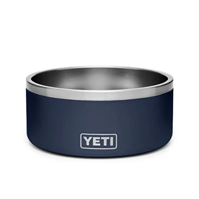 Afbeelding van YETI Boomer 8, roestvrij staal, antislip hondenbak, houdt 64 oz, marineblauw