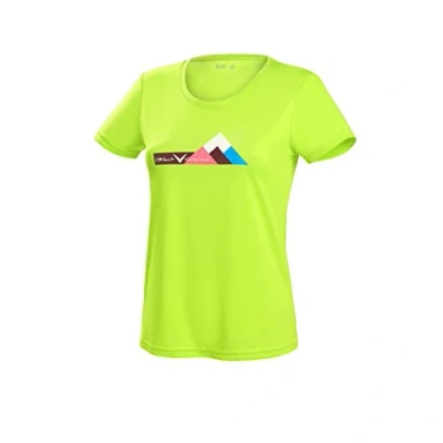 Afbeelding van Black Crevice Functioneel damesshirt I dames sportshirt in verschillende kleuren en maten loopshirt met motiefprints ademende damesshirts T shirt van 100% polyester
