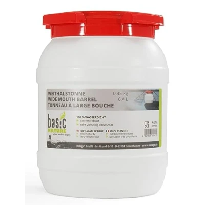 Afbeelding van Relags Brede ronde ton, wit, 6,4 l