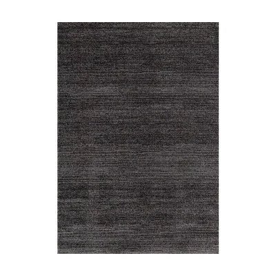 Afbeelding van Loft Modern Effen Antraciet vloerkleed Laagpolig 80x200 cm Rechthoek Polypropyleen