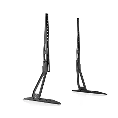 Afbeelding van Universele tv poten voor 32 tot 55 inch lcd led, plat en gebogen poten, tafelstandaard, in hoogte verstelbaar, kantelbaar, VESA max. 600 x 400 mm, 50 kg