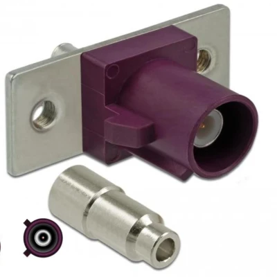 Afbeelding van Delock FAKRA D connector veerpin om te solderen 2 voorgeponste gaten