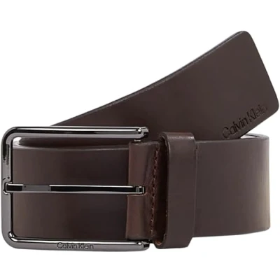 Afbeelding van Calvin Klein leren riem Warmth donkerbruin