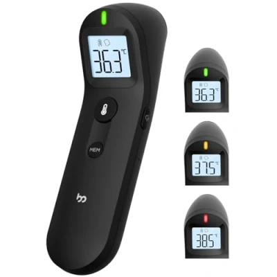 Afbeelding van Voorhoofdthermometer, professionele precisie, koortsindicator, stille modus, beste meetervaring, contactloze digitale infraroodthermometer voor baby&#039;s, kinderen en volwassenen
