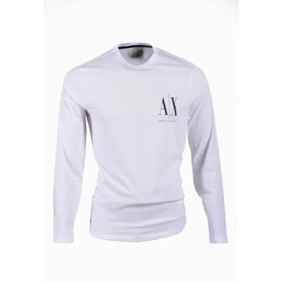 Afbeelding van Armani Exchange Longsleeve, Heren, Maat: XL, Bianco