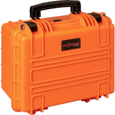 Afbeelding van Explorer Cases Outdoor koffer 3823HL.O orange with pick &amp; pluck foam (b x h d) 38 27 23 cm Oranje