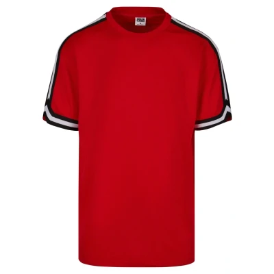 Afbeelding van Urban Classics Stripes Tshirt print, Heren, Maat: XXL, Cityred