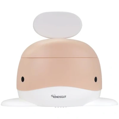 Afbeelding van Kindsgut Kinderpotje, WC, kindertoilet, babypotje, toilet/potje, kindvriendelijk walvisdesign en discrete kleuren, toilettraining, peach