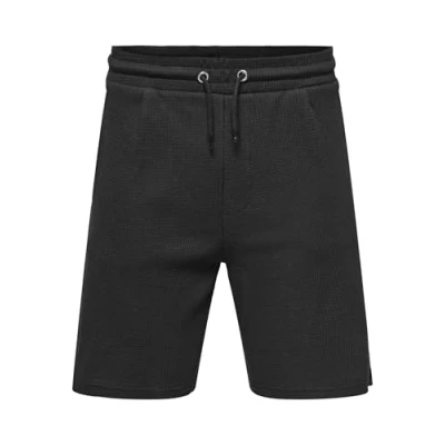 Afbeelding van Onscal Reg Struct Pleat Shorts, jet black, S
