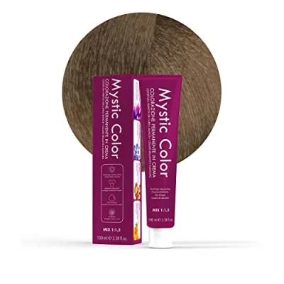 Afbeelding van Mystic Color Permanent Cream Coloring with Argan Oil and Calendula Long Lasting Hair Blonde 7 100ml