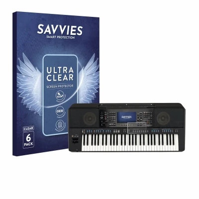 Afbeelding van Savvies Screenprotector voor Yamaha PSR SX920 Folie Beschermfolie transparant (6 Stuks)
