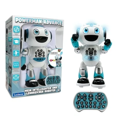 Afbeelding van Lexibook Powerman Advance op afstand bestuurde robot, interactief en educatief speelgoed voor kinderen, gaat dansen, speelt muziek, produceert vertelt verhalen, programmeerbaar STEM ROB28DE