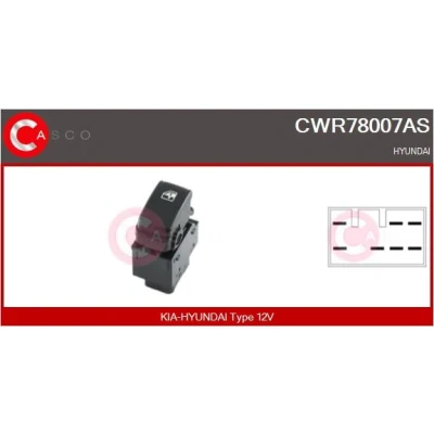 Afbeelding van SANDO SWR78007.0 Schakelaar, raamopener Aan passagierszijde HYUNDAI: Getz (TB) 1.6, 1.3 i, 1.3, 1.1, 1.4 1.5 CRDi, CRDi GLS 2002 2010
