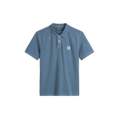 Afbeelding van Marc O&#039;Polo Short Sleeve Poloshirt, Heren, Maat: Small, Storm
