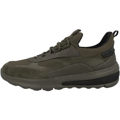 Afbeelding van Geox U Spherica Actif Sneakers laag, Heren, Maat: 41, Military Leer en textiel