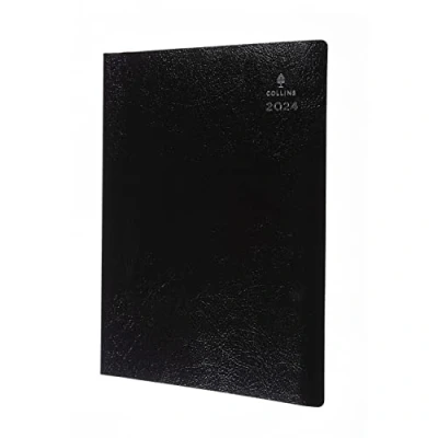 Afbeelding van Collins Debden Leiderschap 2024 Agenda A4 Week to View Business Planner (afspraken) en Organisator Januari tot December Dagboek Wekelijks Grafiet CP6740.99 24