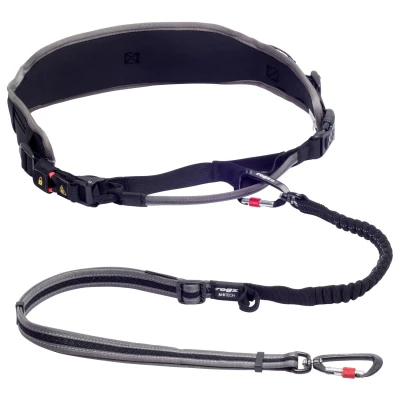 Afbeelding van Rogz Air Tech Sport Riem &amp; Lijn Zwart&amp;Grijs Hondenhalsbandset L/Xl