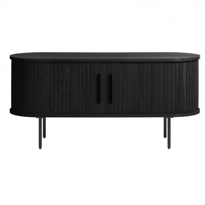 Afbeelding van Nordic Home Kelly tv meubel 120 cm zwart Hout