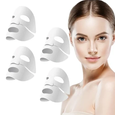 Afbeelding van WAWJ Collageenmasker, collageen gezichtsmaskers, biologisch Real Deep masker, doekmaskerset voor hydraterende anti rimpelmiddelen tegen fijne lijntjes (4 stuks)