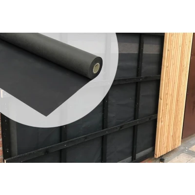 Afbeelding van Gevelfolie zwart UV werend voor open gevelbekleding Rol 1.5 x 50 meter