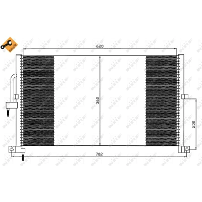 Afbeelding van NRF Airco condensor 35603
