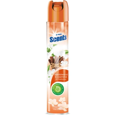 Afbeelding van 6x At Home Luchtverfrisser Spray Sandelhout en Jasmijn 400 ml