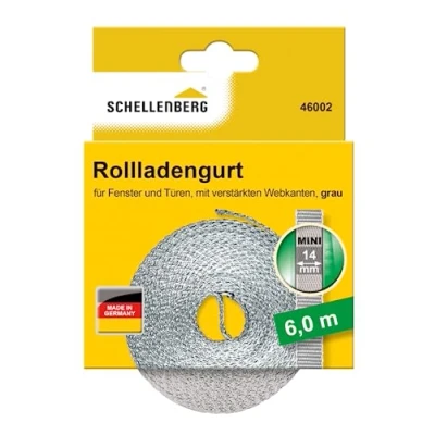 Afbeelding van Schellenberg rolluikgordel 6 m grijs