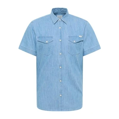 Afbeelding van Mustang Style ELOY Overhemd, Heren, Maat: XXL, Blau