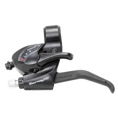 Afbeelding van Versteller (links) met remhendel 3 speed Tourney ST TX800 2 vingers zwart