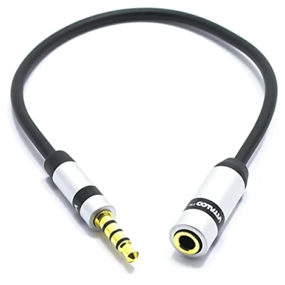 Afbeelding van VITALCO TRS naar TRRS Microfoon Adapter Mini Jack 3.5 Mannelijk 3.5mm Vrouwelijke Kabel