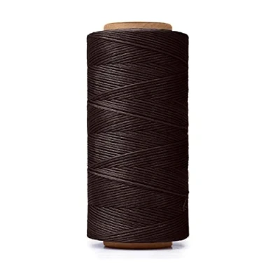 Afbeelding van HILELIFE Waxed Thread, 853 Feet 150D Draad voor Lederen Naaien, Hand Craft DIY, Portefeuilles, Schoen Repareren, Boekbinding (Bruin)
