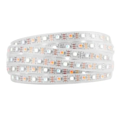 Afbeelding van BTF LIGHTING RGBW RGBNW RGB+Natuurlijk Wit SK6812 (Vergelijkbare WS2812B) 5m 60LEDs/Pixels/m Individueel Adresseerbare Flexibele 4 Kleur in 1 LED Droom Kleuren Strip IP67 Waterdicht DC5V PCB