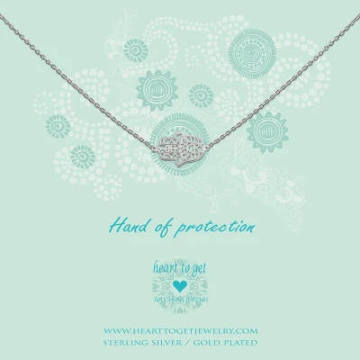 Afbeelding van Heart to get Ketting met hanger Zilver Fatimahand