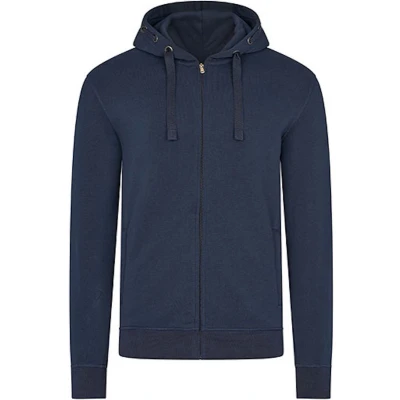 Afbeelding van Men&#039;s Hooded Jacket &#039;Premium&#039; met ritssluiting Navy 4XL