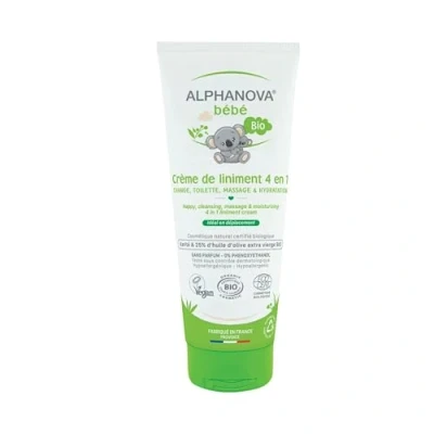 Afbeelding van Alphanova Baby Liniment Cream 4 in 1, 200 ml