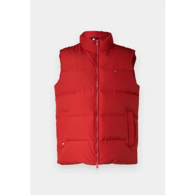 Afbeelding van Tommy Hilfiger Heren DOWN VEST MW0MW37254, Vest, Rood, XXL, Rood (Donker Magma), XXL