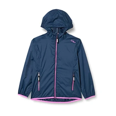 Afbeelding van CMP Regenjas voor kinderen, met vaste capuchon, gebreid Tech melange fleecejack, Man, Torba Salvia, 54 meisjes en
